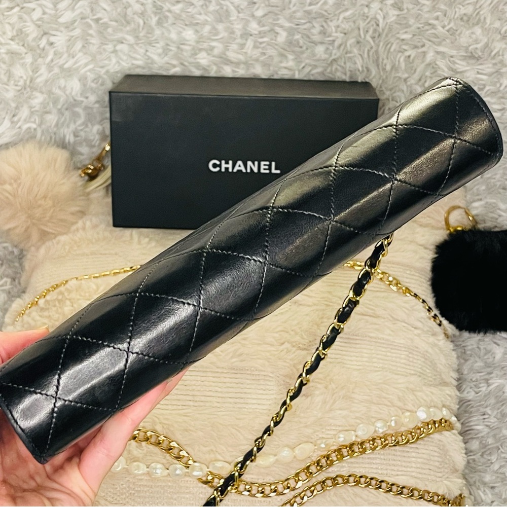 CHANEL RARE Matelasse Vintage Lambskin Black Lambskin - Picture 15 of 16
